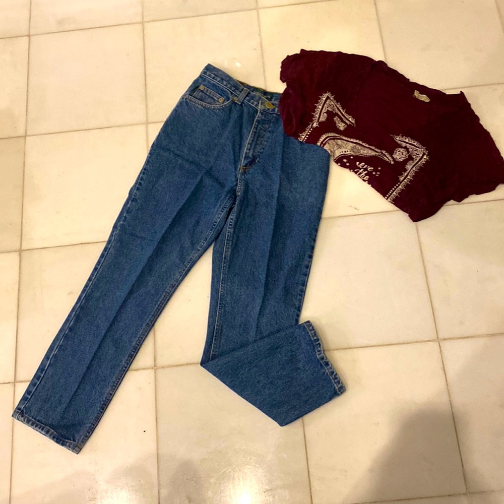 Lauren Ralph 6P high rise jeans blue